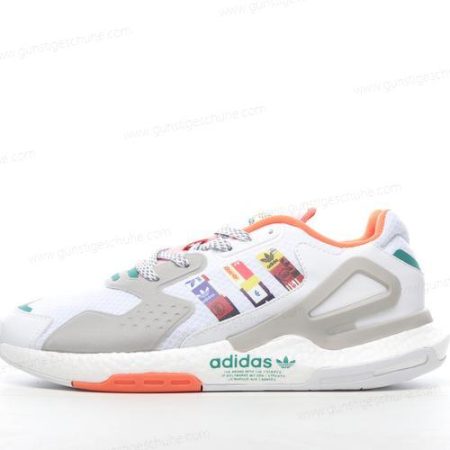 Günstiger Adidas Day Jogger ‘Weiß Grau Orange Grün’ Schuhe FY3811