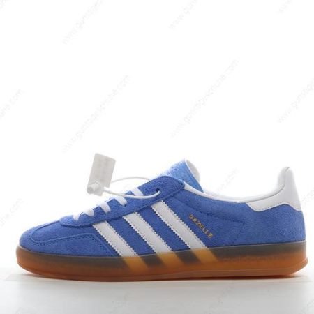 Günstiger Adidas Gazelle Indoor ‘Blau Weiß Gold’ Schuhe HQ8717