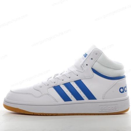 Günstiger Adidas Hoops 3.0 Low ‘Weiß Blau’ Schuhe GW3021