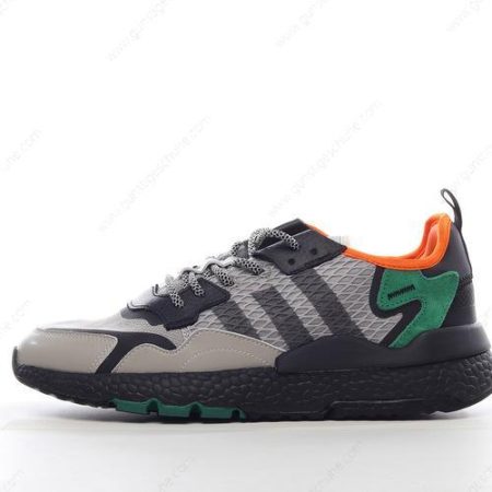 Günstiger Adidas Nite Jogger ‘Schwarz Grün Orange’ Schuhe EE5569