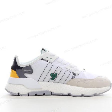Günstiger Adidas Nite Jogger ‘Weiß Grau Gelb’ Schuhe HP9113