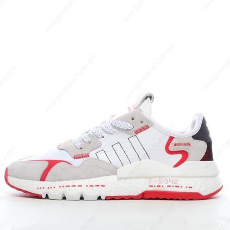 Günstiger Adidas Nite Jogger ‘Weiß Schwarz Grau Rot’ Schuhe H03248