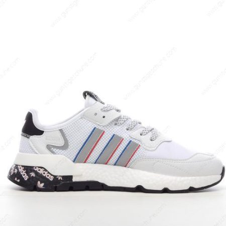 Günstiger Adidas Nite Jogger ‘Weiß Schwarz Silber’ Schuhe H01719