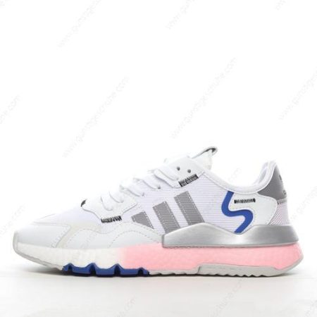 Günstiger Adidas Nite Jogger ‘Weiß Silber Blau’ Schuhe