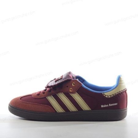 Günstiger Adidas Samba Nylon Wales Bonner ‘Braun Blau Rot’ Schuhe IE0579
