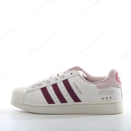 Günstiger Adidas Superstar ‘Grau Weiß Rot’ Schuhe IG3853
