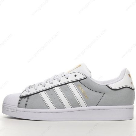 Günstiger Adidas Superstar ‘Weiß Grau Gold’ Schuhe