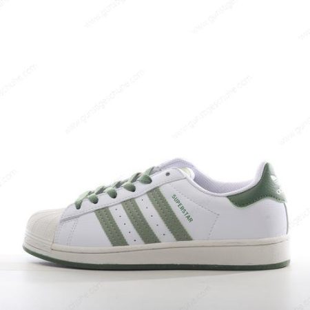 Günstiger Adidas Superstar ‘Weiß Grün’ Schuhe CQ0678