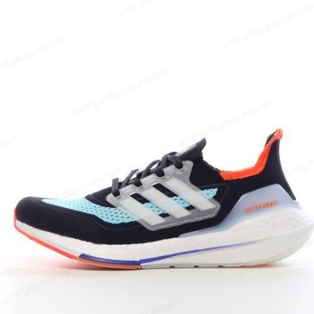 Günstiger Adidas Ultra boost 21 ‘Schwarz Blau Orange’ Schuhe S23867