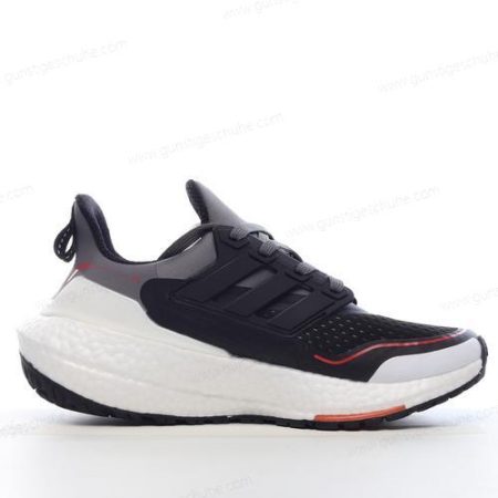 Günstiger Adidas Ultra boost 21 ‘Schwarz Grau Rot’ Schuhe GV7122