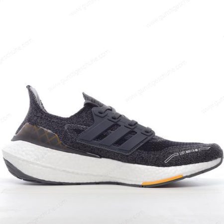 Günstiger Adidas Ultra boost 21 ‘Schwarz Weiß Gelb’ Schuhe GW5838