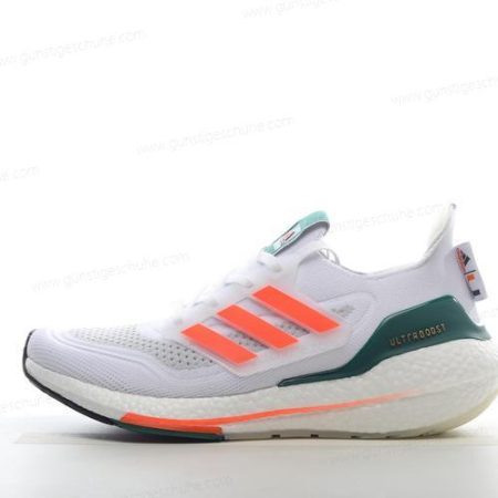 Günstiger Adidas Ultra boost 21 ‘Weiß Orange Grau’ Schuhe GX7966