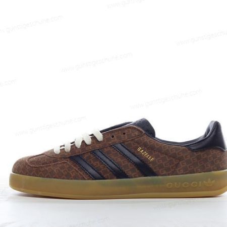 Günstiger Adidas x Gucci Gazelle ‘Braun’ Schuhe 707847-AAA2V-8546