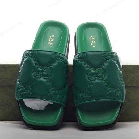 Günstiger GUCCI GG Supreme Slides ‘Grün’ Schuhe