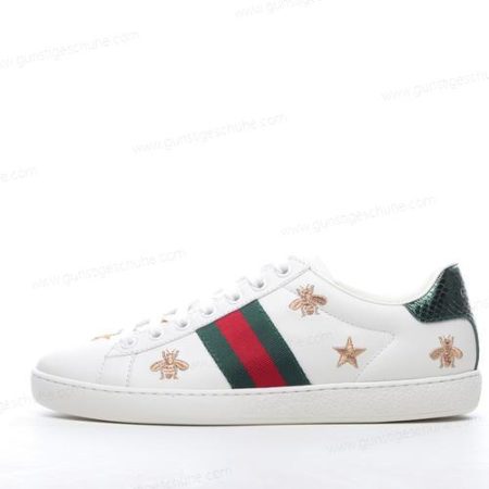 Günstiger Gucci ACE Bee And Stars ‘Grün Rot Weiß’ Schuhe