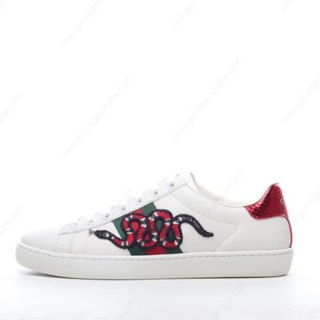 Günstiger Gucci ACE Embroidered ‘Weiß Rot’ Schuhe 456230-A38G0-9064