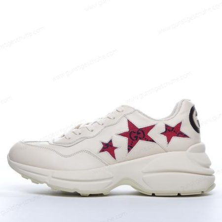 Günstiger Gucci Rhyton Red star ‘Weiß Rot’ Schuhe