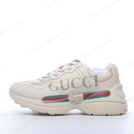 Günstiger Gucci Rhyton Vintage Logo ‘Weiß’ Schuhe 500877-DRW00-9522