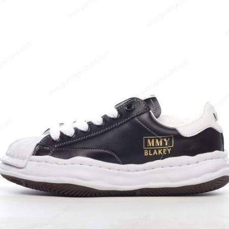 Günstiger Maison MIHARA YASUHIRO Blakey Low Leather ‘Schwarz Weiß’ Schuhe