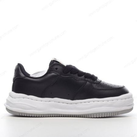 Günstiger Maison MIHARA YASUHIRO Perforated Detail Low Top Sneakers ‘Schwarz’ Schuhe A07FW702