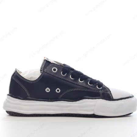 Günstiger Maison MIHARA YASUHIRO Peterson OG Sole Leather Low ‘Schwarz Weiß’ Schuhe A06FW736-13