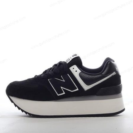 Günstiger New Balance 574 ‘Schwarz Weiß’ Schuhe WL574ZAB