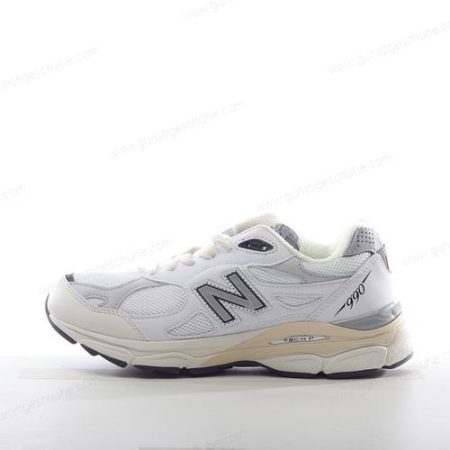 Günstiger New Balance 990v3 ‘Weiß Silber’ Schuhe M990AL3