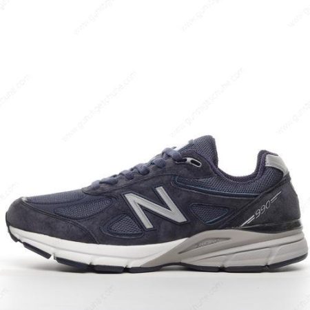 Günstiger New Balance 990v4 ‘Marineblau Silber’ Schuhe U990NV4