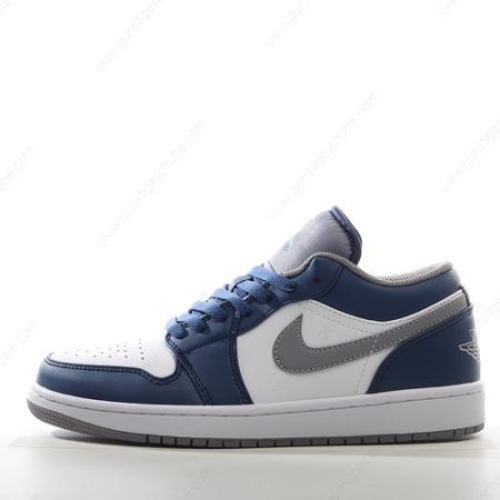 Günstiger Nike Air Jordan 1 Low ‘Blau Grau Weiß’ Schuhe 553560-412