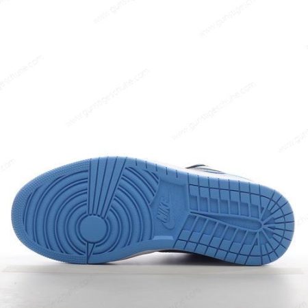 Günstiger Nike Air Jordan 1 Low ‘Schwarz Blau Weiß’ Schuhe 553558-041