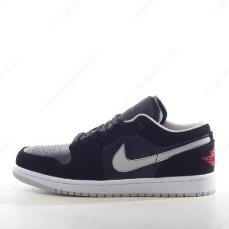 Günstiger Nike Air Jordan 1 Low ‘Schwarz Rot Grau Weiß’ Schuhe 553558-032
