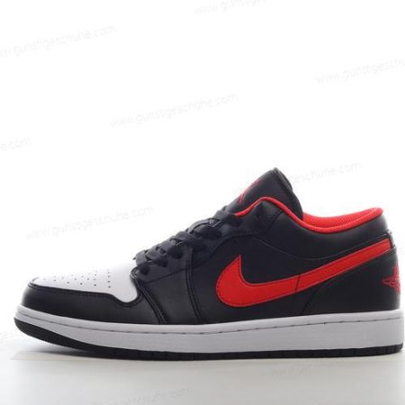 Günstiger Nike Air Jordan 1 Low ‘Schwarz Rot Weiß’ Schuhe 553558-063