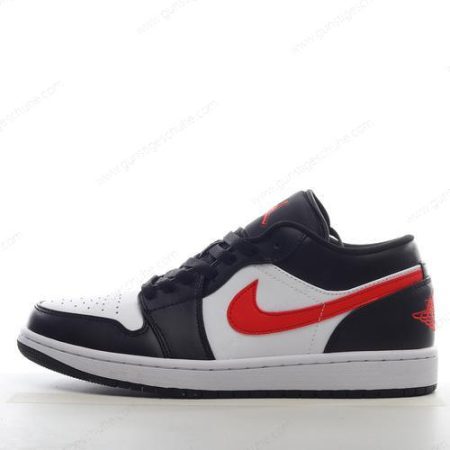 Günstiger Nike Air Jordan 1 Low ‘Schwarz Rot Weiß’ Schuhe 554724-075