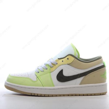 Günstiger Nike Air Jordan 1 Low ‘Weiß Grün Gold’ Schuhe FD9906-131