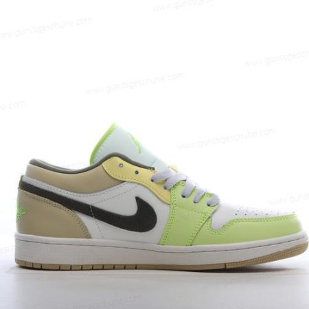Günstiger Nike Air Jordan 1 Low ‘Weiß Grün Gold’ Schuhe FD9906-131
