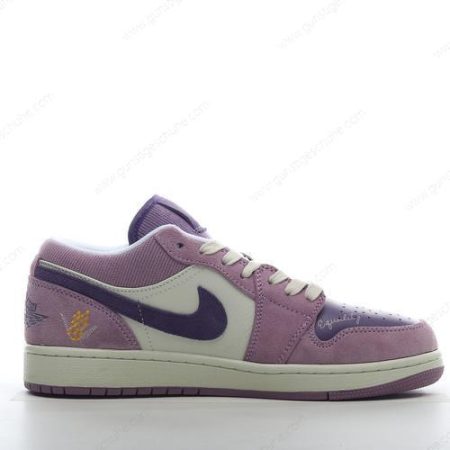 Günstiger Nike Air Jordan 1 Low ‘Weiß Rosa Violett’ Schuhe DR8057-500