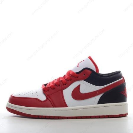 Günstiger Nike Air Jordan 1 Low ‘Weiß Schwarz Rot’ Schuhe 553558-163
