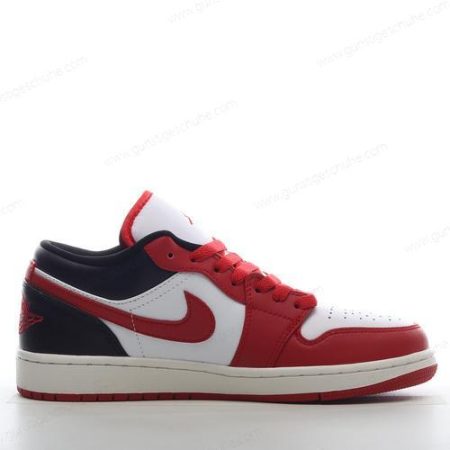 Günstiger Nike Air Jordan 1 Low ‘Weiß Schwarz Rot’ Schuhe 553558-163