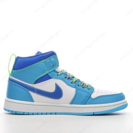 Günstiger Nike Air Jordan 1 Mid SE ‘Grün Blau Weiß’ Schuhe DA8010-400