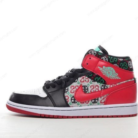 Günstiger Nike Air Jordan 1 Mid SE ‘Weiß Rot Schwarz Grün’ Schuhe DM1208-150