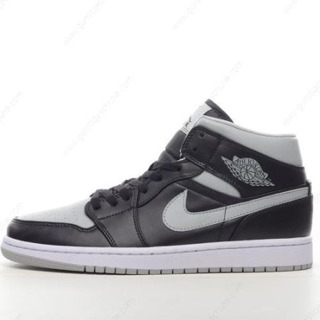Günstiger Nike Air Jordan 1 Mid ‘Schwarz Grau Weiß’ Schuhe BQ6472-007