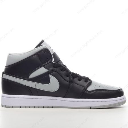 Günstiger Nike Air Jordan 1 Mid ‘Schwarz Grau Weiß’ Schuhe BQ6472-007