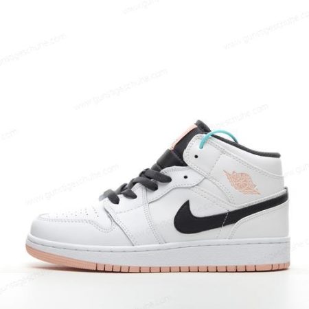 Günstiger Nike Air Jordan 1 Mid ‘Weiß Orange’ Schuhe 554725-180
