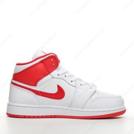 Günstiger Nike Air Jordan 1 Mid ‘Weiß Rot’ Schuhe DR6497-116