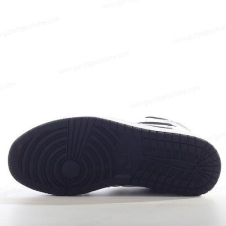 Günstiger Nike Air Jordan 1 Mid ‘Weiß Schwarz’ Schuhe 554725-113