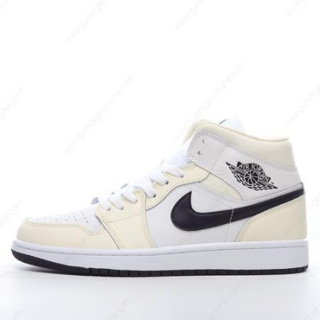 Günstiger Nike Air Jordan 1 Mid ‘Weiß Schwarz’ Schuhe BQ6472-121