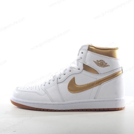 Günstiger Nike Air Jordan 1 Retro High OG ‘Gold Weiß’ Schuhe FD2597-107
