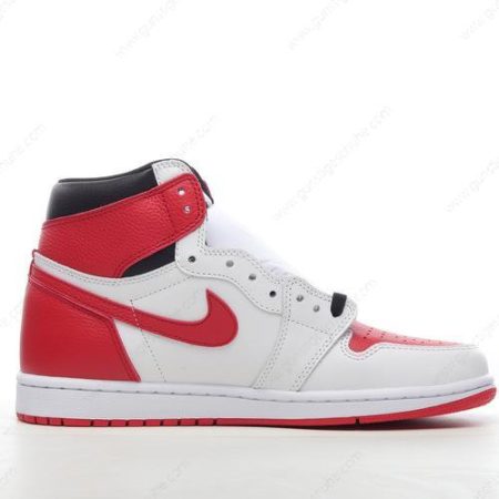 Günstiger Nike Air Jordan 1 Retro High OG ‘Rot Weiß’ Schuhe 555088-161