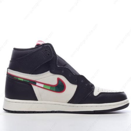 Günstiger Nike Air Jordan 1 Retro High ‘Schwarz Grün’ Schuhe 555088-015