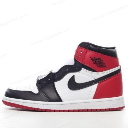 Günstiger Nike Air Jordan 1 Retro High ‘Schwarz Rot Weiß’ Schuhe 555088-184